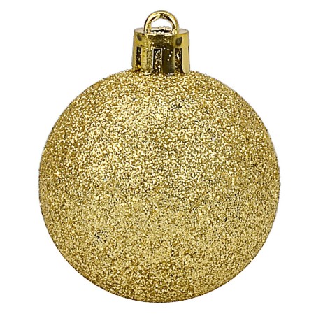 Conjunto de 20 bolas doradas ø 4-5-6 cm para árbol de Navidad Mondo Presepi