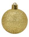Juego de 20 bolas doradas ø 4-5-6 cm para árbol de Navidad