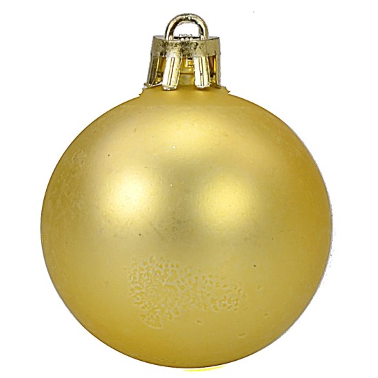 Set 20 palline oro ø 4-5-6 cm per albero di Natale