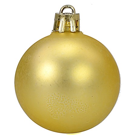 Juego de 20 bolas doradas ø 4-5-6 cm para árbol de Navidad