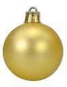 Juego de 20 bolas doradas ø 4-5-6 cm para árbol de Navidad