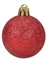 Conjunto de 20 bolas rojas ø 4-5-6 cm para árbol de Navidad