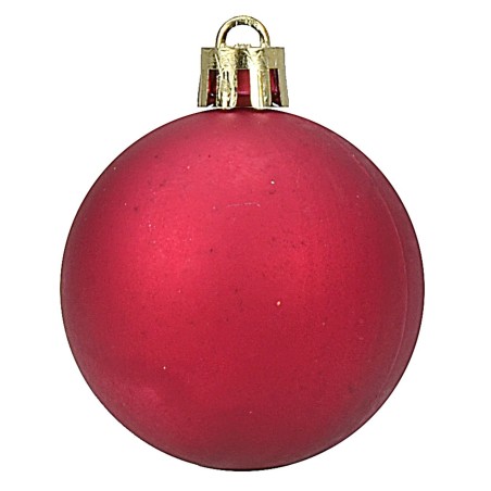 Conjunto de 20 bolas rojas ø 4-5-6 cm para árbol de Navidad