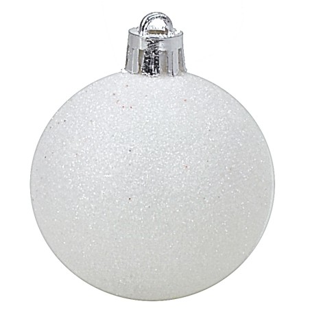 Juego de 20 bolas blancas ø 4-5-6 cm para árbol de Navidad Mondo