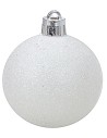 Set 20 palline bianche ø 4-5-6 cm per albero di Natale Mondo
