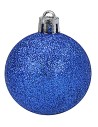 Conjunto de 20 bolas azules ø 4-5-6 cm para árbol de Navidad