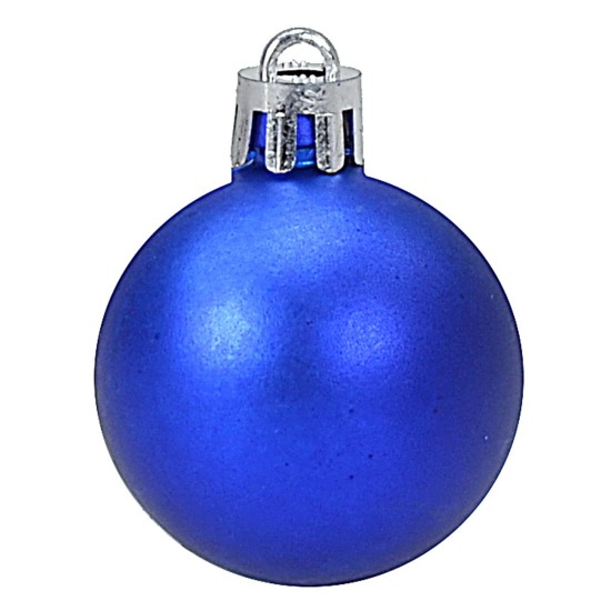 Set 20 palline blu ø 4-5-6 cm per albero di Natale Mondo Presepi