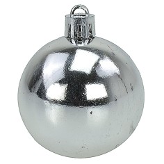 Conjunto de 20 bolas plateadas ø 4-5-6 cm para árbol de Navidad. 2