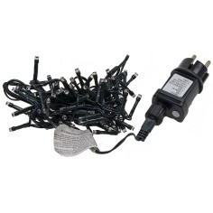 Cadena de 100 luces LED de colores con efectos de luz para exterior y 2