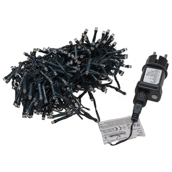 Cadena de 300 luces LED blanco frío con juegos de luces para