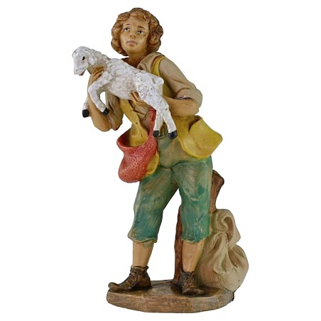 Shepherd with lamb 20 cm Euromarchi