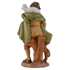 Pastor with dog and lamb on the shoulders 20 cm Euromarks 2