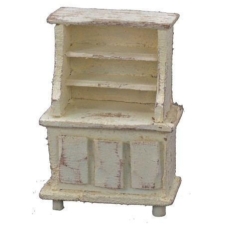Credenza in legno sbiancato cm 5x3x7,5 h Mondo Presepi