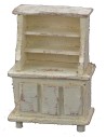 Aparador de madera blanqueada cm 5x3x7,5 h