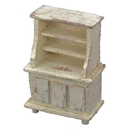 Aparador de madera blanqueada cm 5x3x7,5 h Mondo Presepi