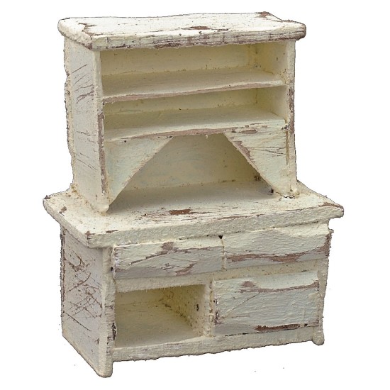 Credenza in legno sbiancato cm 5,5x3x6,5 h