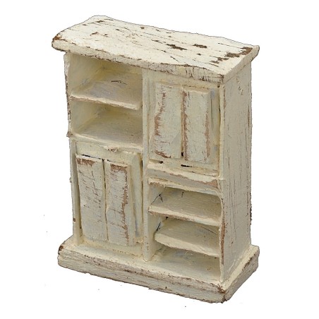 Mobile da cucina in legno sbiancato cm 5x2,5x6,5 h Mondo Presepi