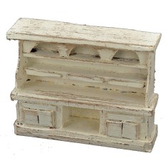 Credenza in legno sbiancato cm 9x2,5x7,5 h 2