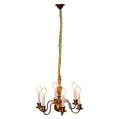 Lampadario a 6 bracci con candele 2