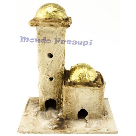Minarete estucado cm 10x6,5x12h. Mundo Pesebres