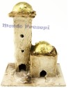 Minaretto stuccato cm 10x6,5x12h.