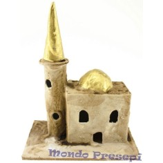 Minarete estucado con punta Mundo Pesebres