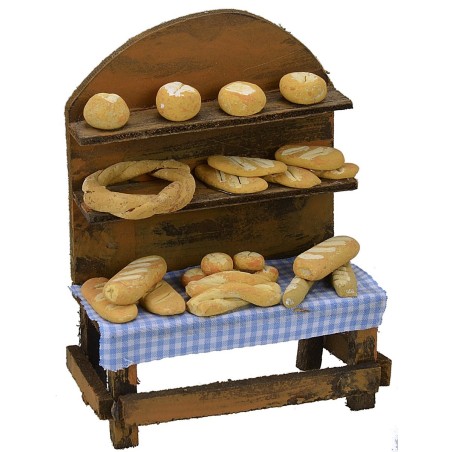 Banco con pan cm 9,7x5,2x12,7 h Mundo Pesebre