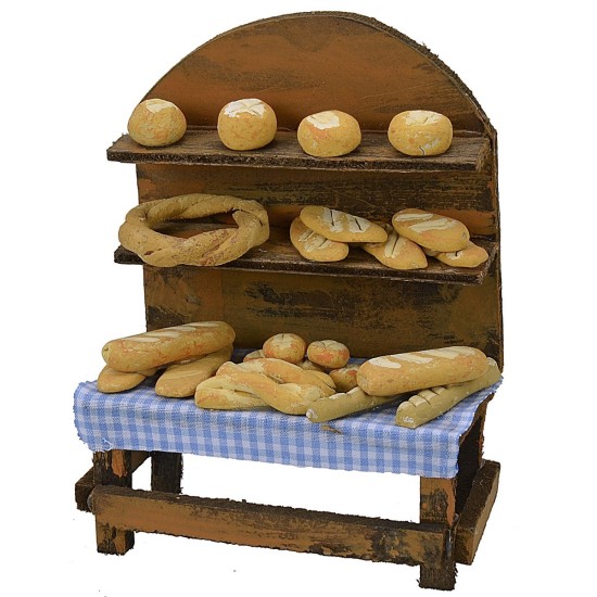 Banco con pane cm 9,7x5,2x12,7 h