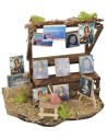 Exposición de cuadros con puesto de venta de 16,3x13,5x15 cm h