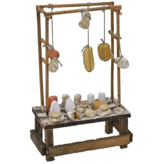 Bancarella con formaggi cm 9,7x5x15 h Mondo Presepi 2