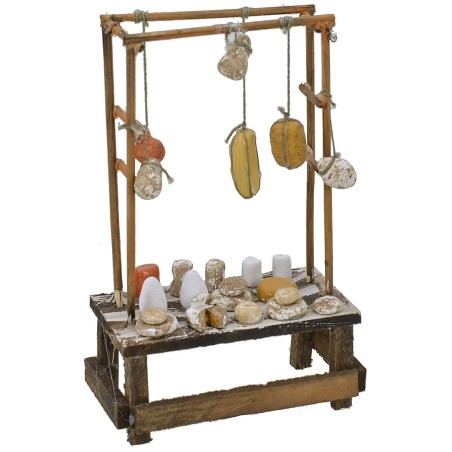 Bancarella con formaggi cm 9,7x5x15 h