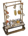 Bancarella con formaggi cm 9,7x5x15 h Mondo Presepi