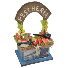 Banco pescheria cm 8,2x6,7x15,3 h Mondo Presepi