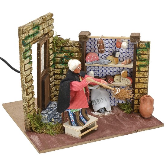 Donna e topo in movimento 10 cm