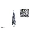 Albero innevato super slim h 195 cm a 570 punte