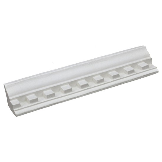 Architrave romana con fregio in gesso cm 28,3x4x4,5 h