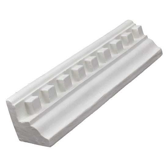 Architrave romana con fregio in gesso cm 28,3x4x4,5 h