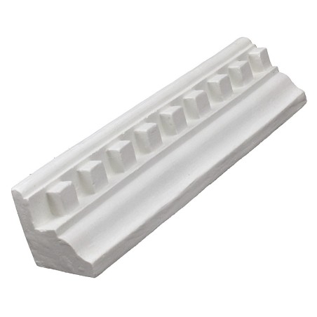 Architrave romana con fregio in gesso cm 28,3x4x4,5 h