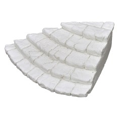 Scala angolare in gesso cm 10x14,5x4,4 h