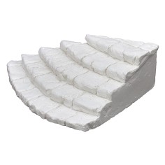 Scala angolare in gesso cm 10x14,5x4,4 h Mondo Presepi 2