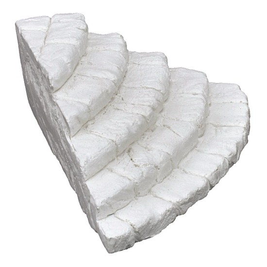 Scala angolare in gesso cm 10x14,5x4,4 h Mondo Presepi