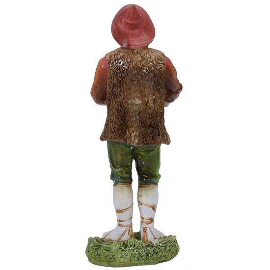 Zampognaro de 15 cm en resina Mondo Presepi