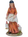 Contadina con galline cm 15 in resina