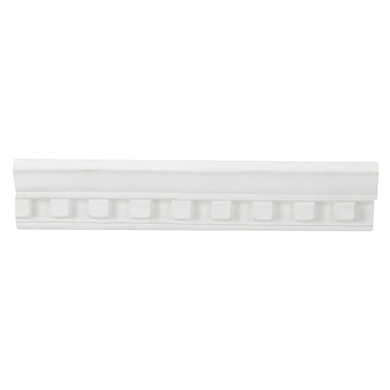 Architrave romana con fregio in gesso cm 28,3x4x4,5 h Mondo