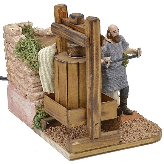 Hombre en el tornillo de movimiento 10 cm Mundo Pesebres
