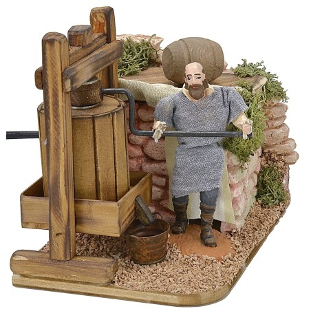 Uomo al torchio in movimento 10 cm