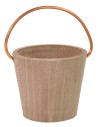 Wooden bucket with copper handle for statues 20-24 cm
