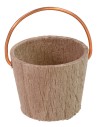 Wooden bucket with copper handle for statues 11-15 cm