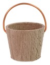 Wooden bucket with copper handle for statues 11-15 cm