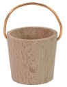 Wooden bucket with copper handle for 8-10 cm statues